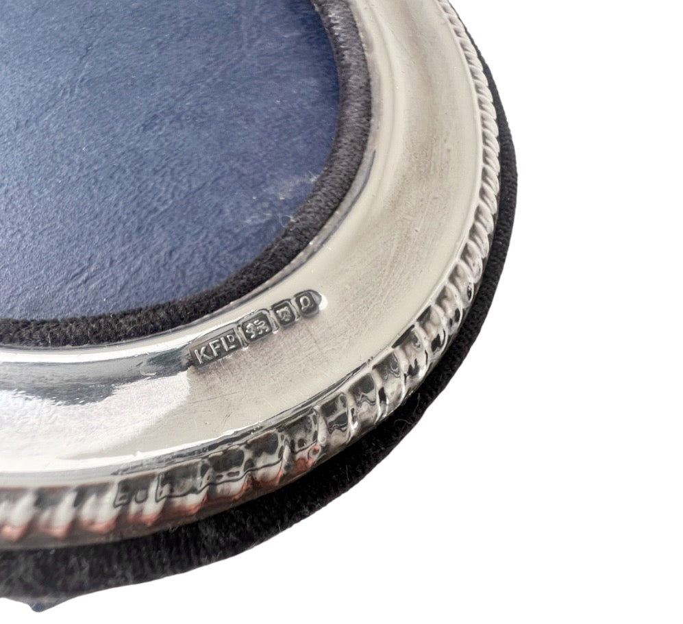 Vintage Keyford Sterling Silver Oval Photo Frame, London 1990
