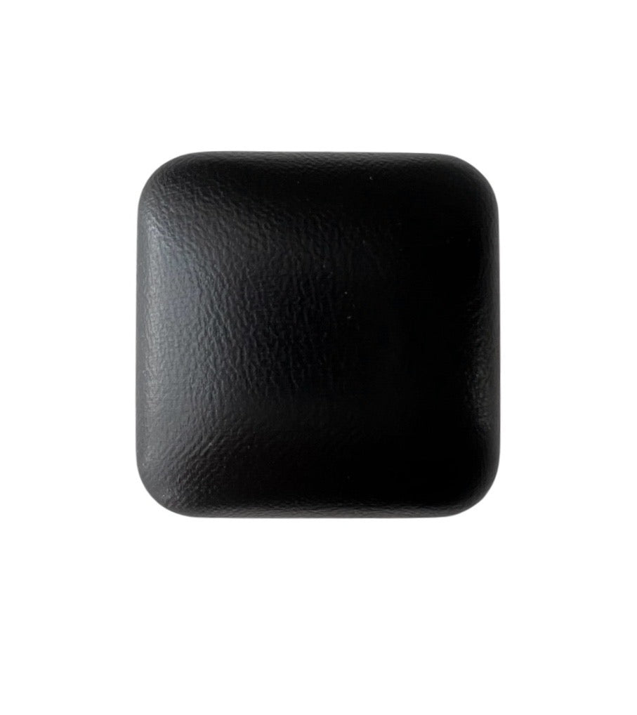 Vintage Leather Ring Box with Red Velvet Interior