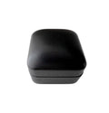 Vintage Leather Ring Box with Red Velvet Interior