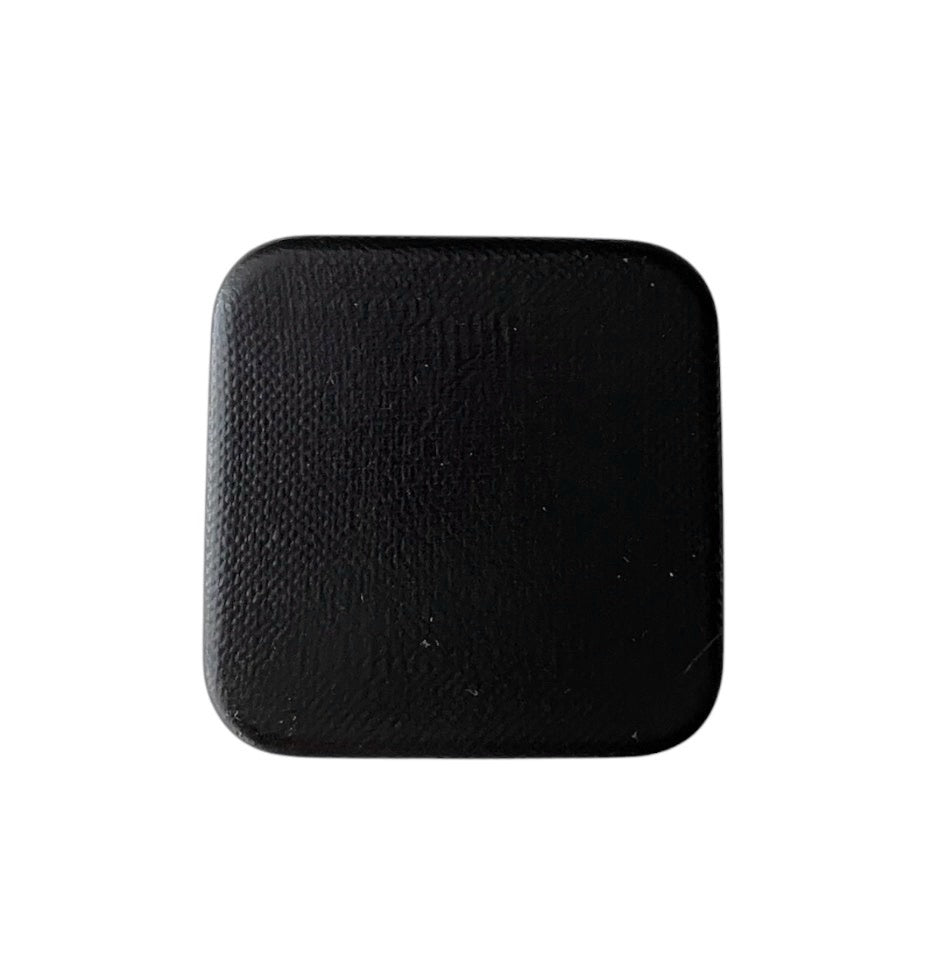 Vintage Leather Ring Box with Red Velvet Interior