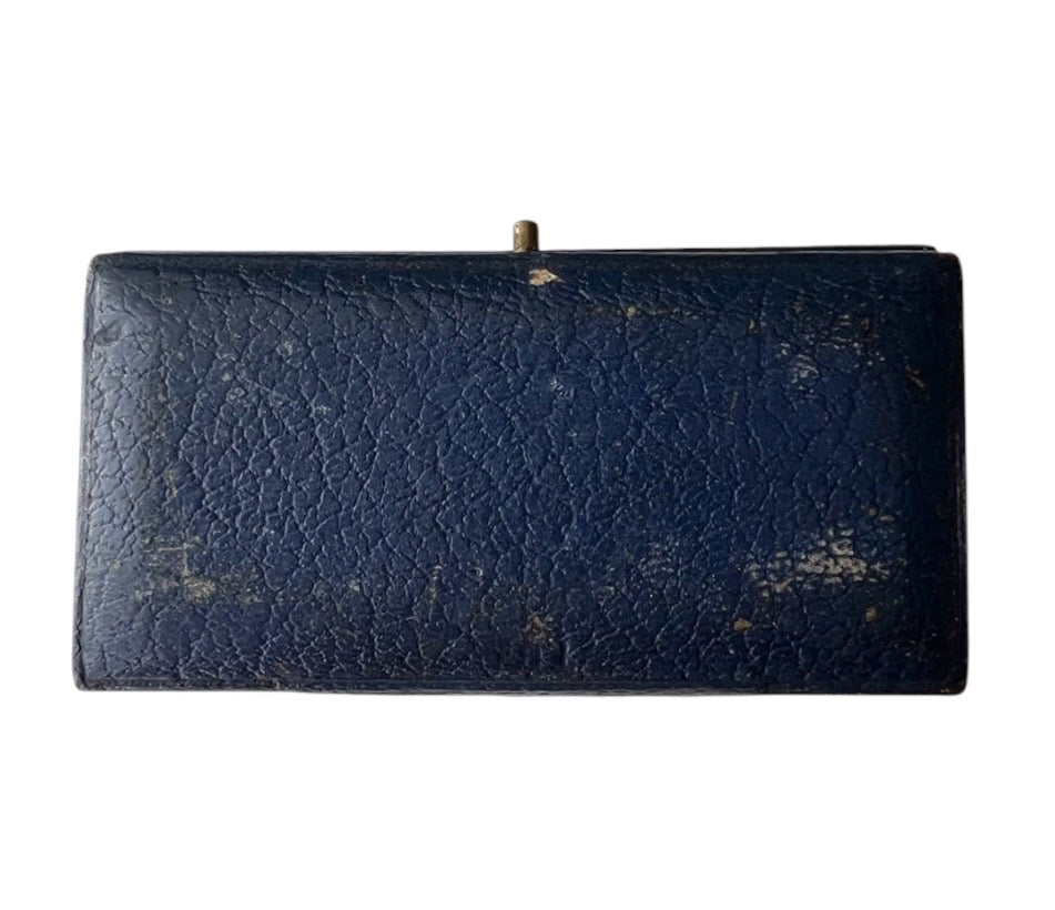Antique Mappin & Webb Leather Cufflink Box