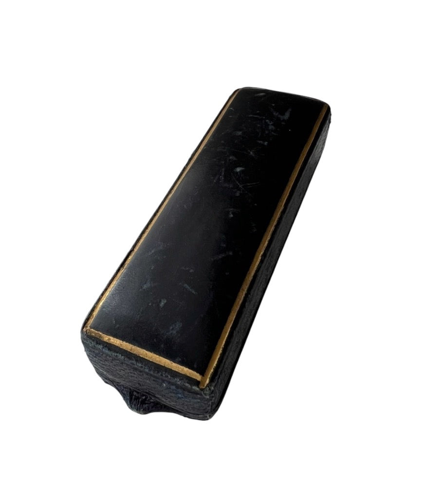 Antique Burton & Elliott Leather Pin Box