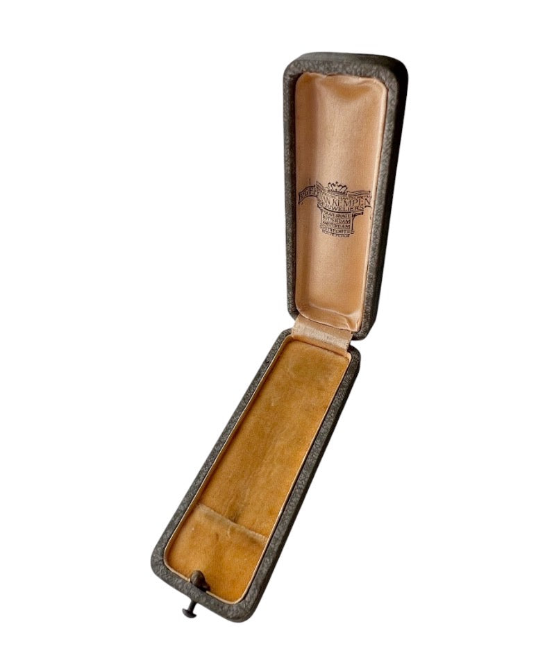 Antique Begeer Van Kempen Vos Stick Pin Box, Dutch Hofjuweliers Presentation Case