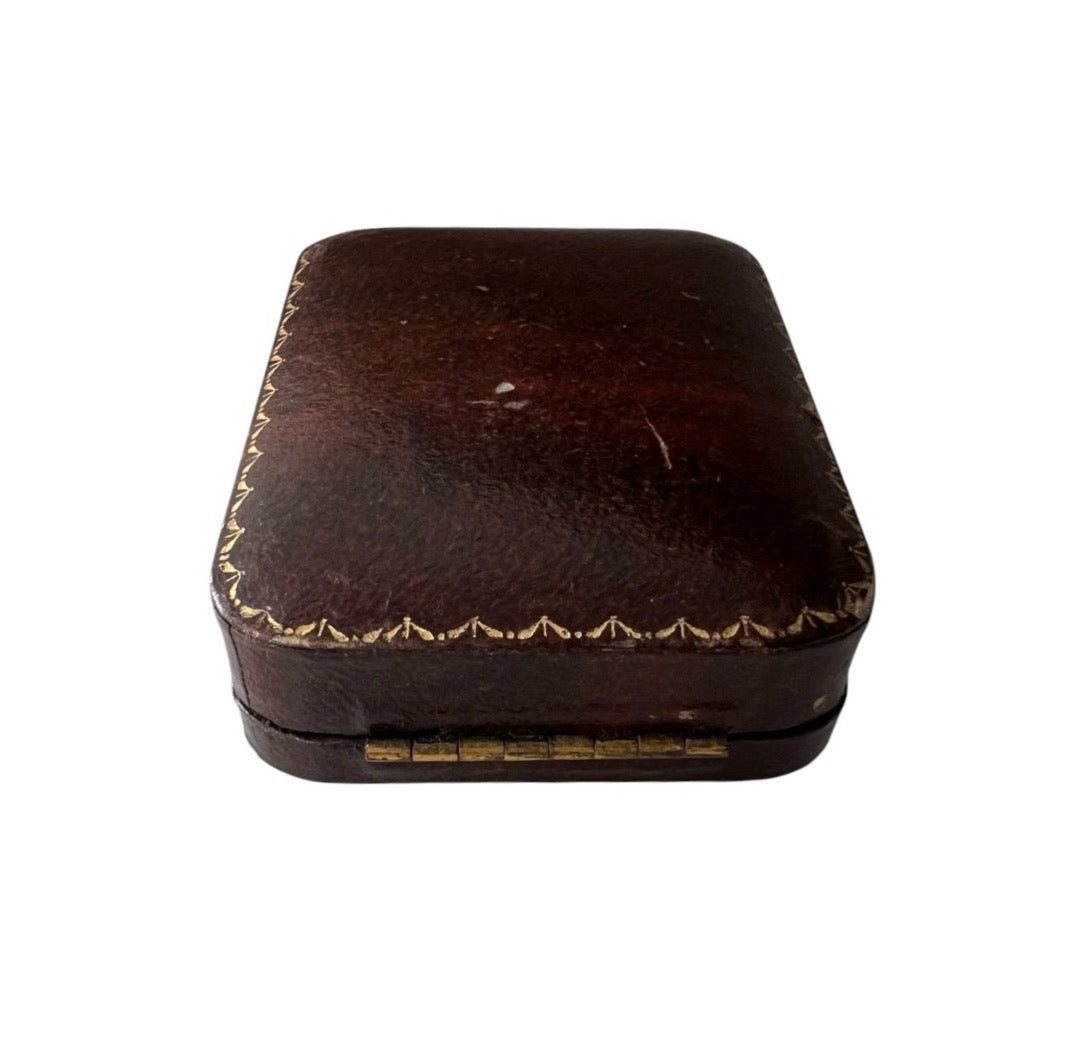 Antique Payne & Son Jewellery Presentation Box, Tunbridge Wells, Black Velvet Interior