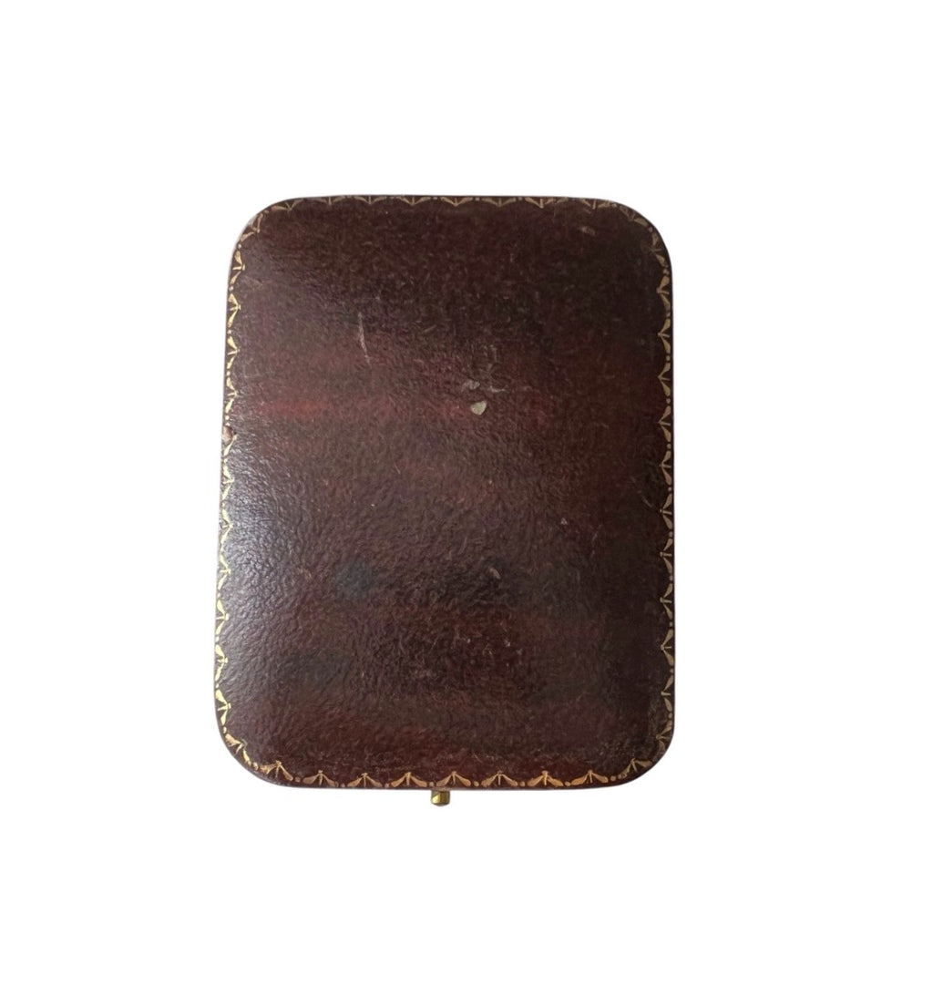 Antique Payne & Son Jewellery Presentation Box, Tunbridge Wells, Black Velvet Interior