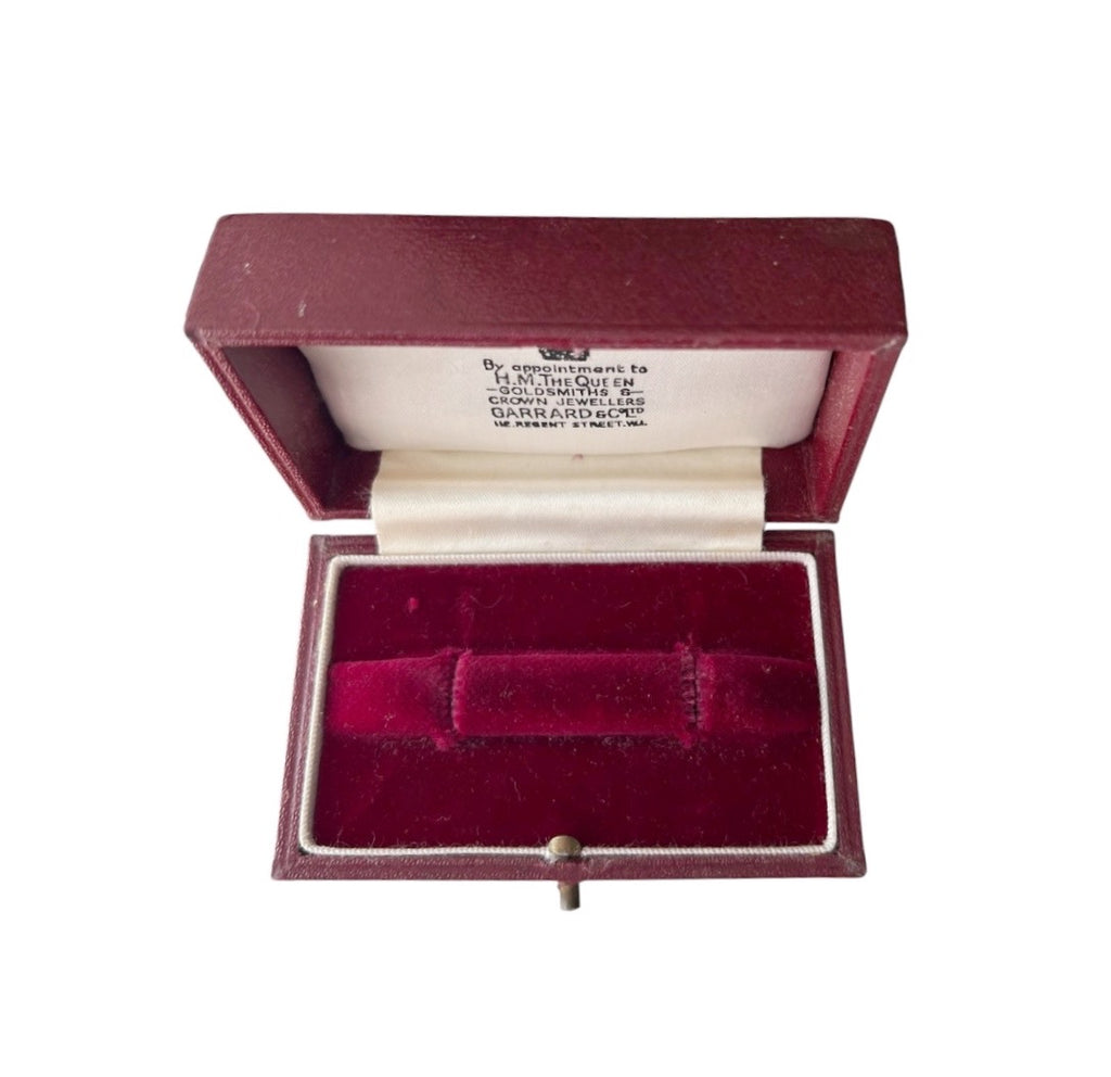 Vintage Garrard & Co Jewellery Presentation Box, Royal Warrant, Regent Street London
