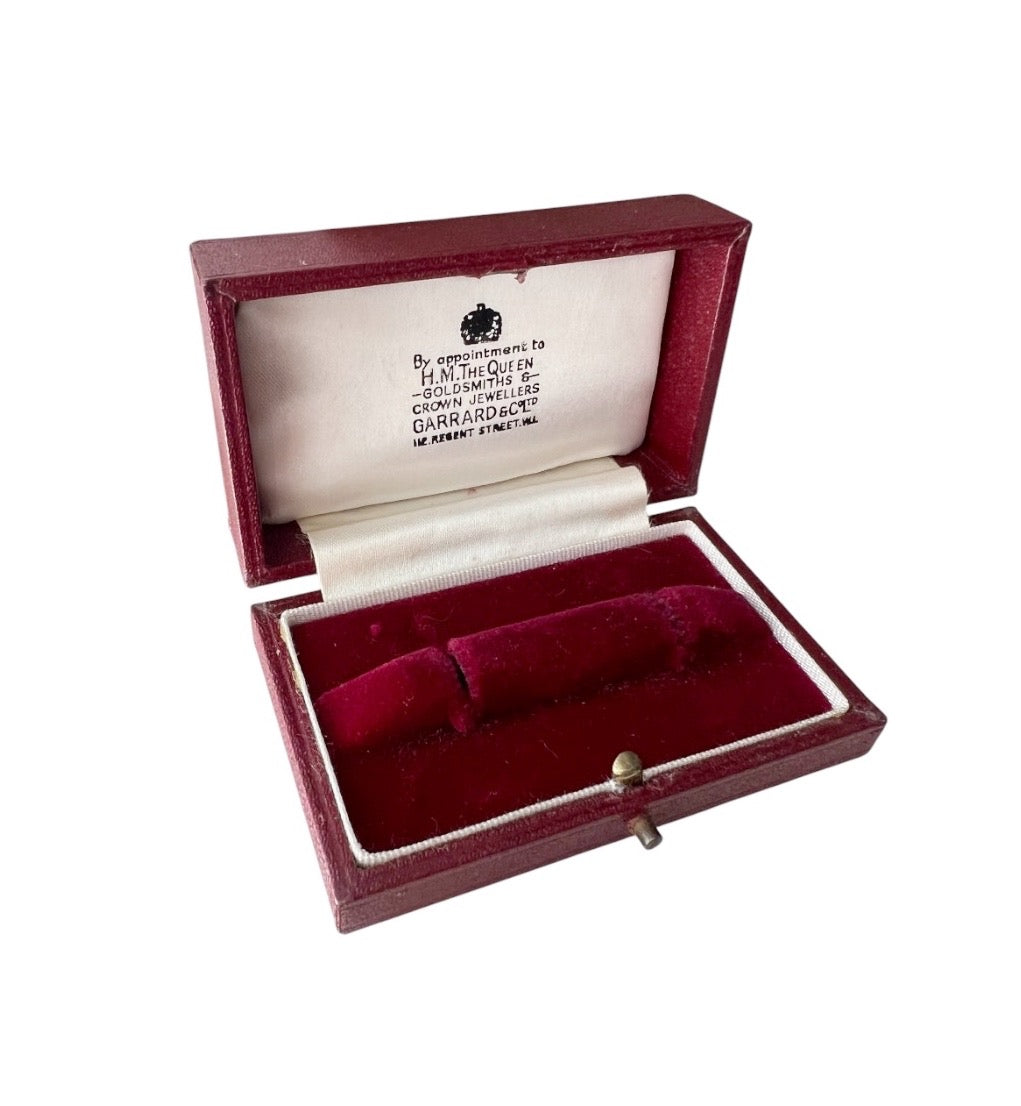 Vintage Garrard & Co Jewellery Presentation Box, Royal Warrant, Regent Street London
