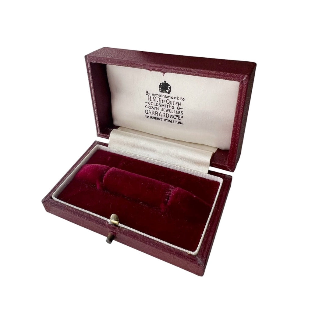 Vintage Garrard & Co Jewellery Presentation Box, Royal Warrant, Regent Street London