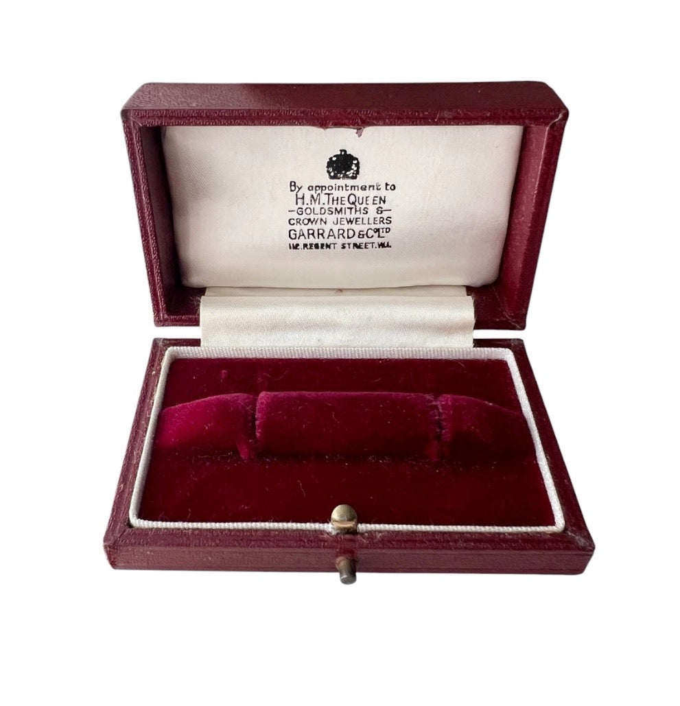 Vintage Garrard & Co Jewellery Presentation Box, Royal Warrant, Regent Street London