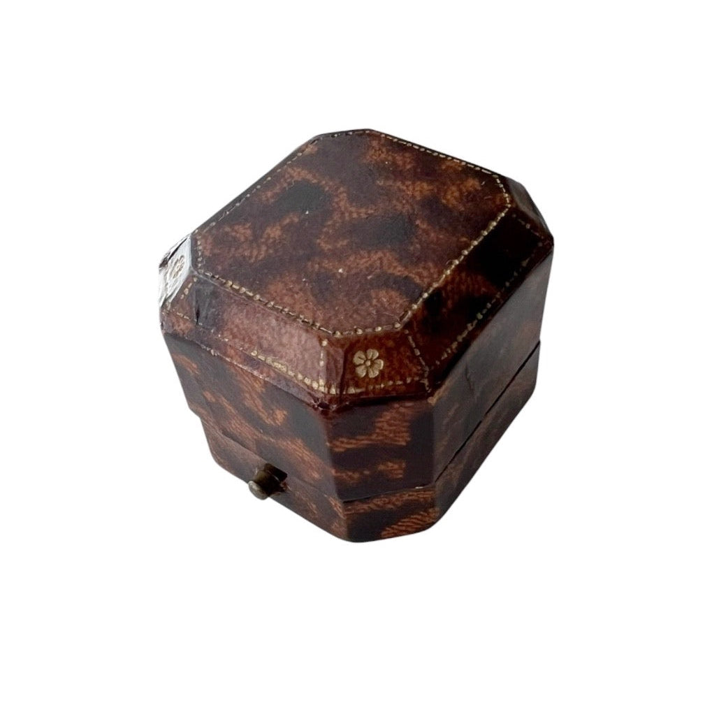 Antique H Samuel Ring Box, Manchester Jewellers Presentation Case