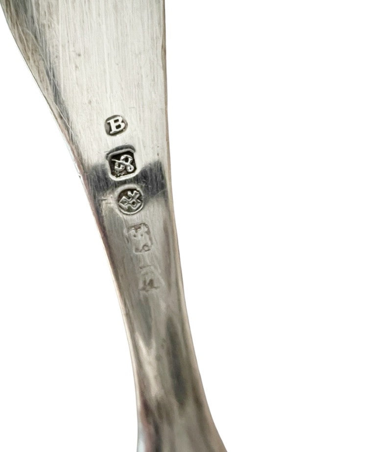 Antique Continental Silver Tea Caddy Spoon with Shell Bowl, Circa 1880–1910