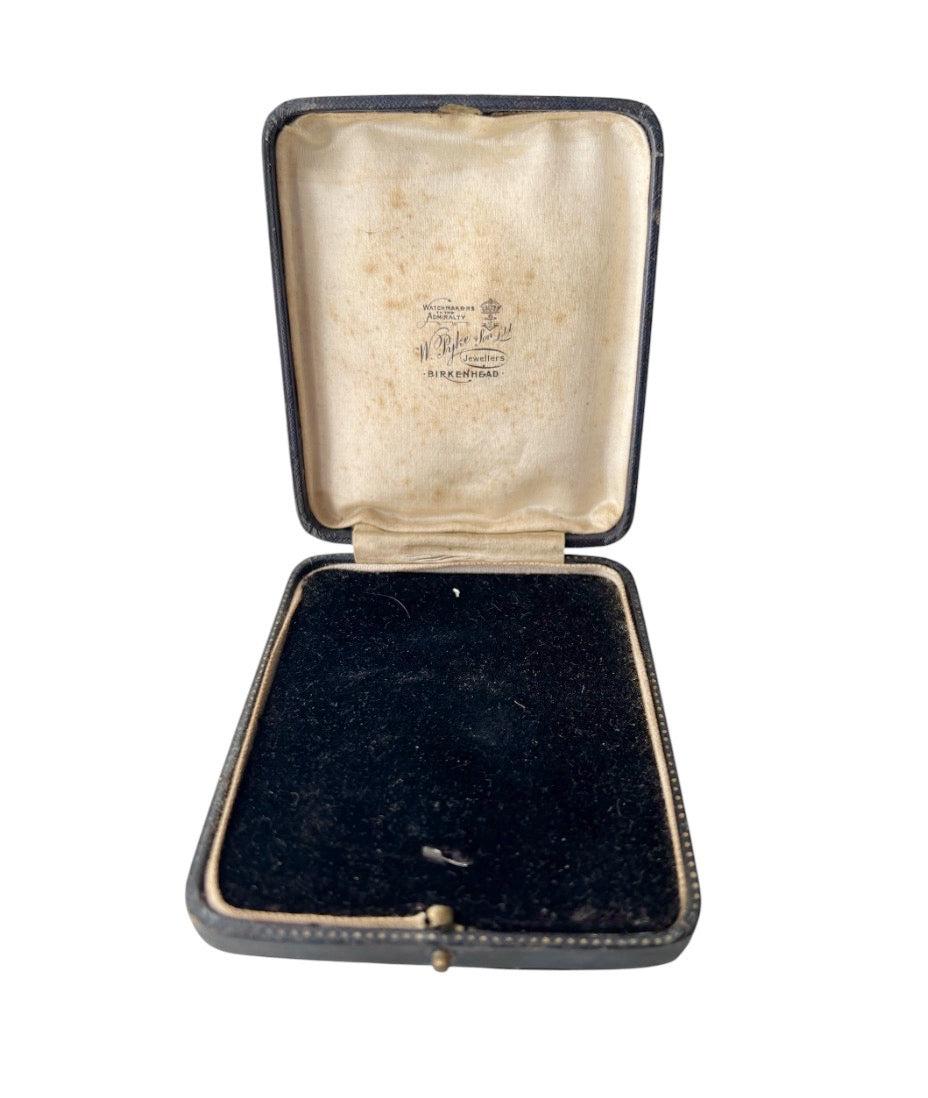 Antique Watch Box , W Pyke & Son Birkenhead, Silk Lined Presentation Case
