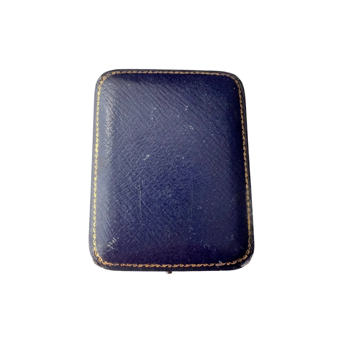 Antique Jays London Blue Velvet Jewellery Presentation Box