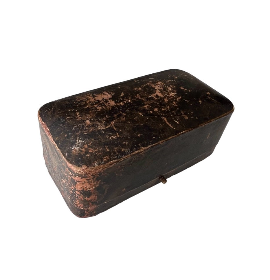 Antique Eustance & Co Leather Bracelet or Watch Presentation Box