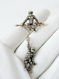 Art Deco Monkey Brooch, Sterling Silver KP 925, Knoll & Pregizer, c.1920s–30s
