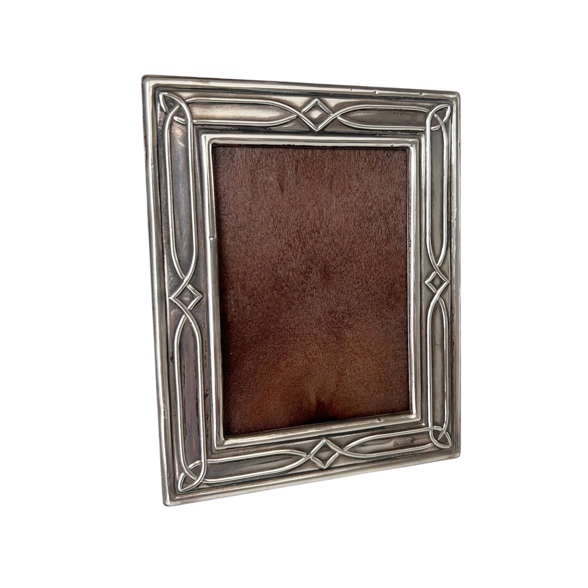 Vintage Sterling Silver Photo Frame, Art Nouveau Style, Made in Sheffield England