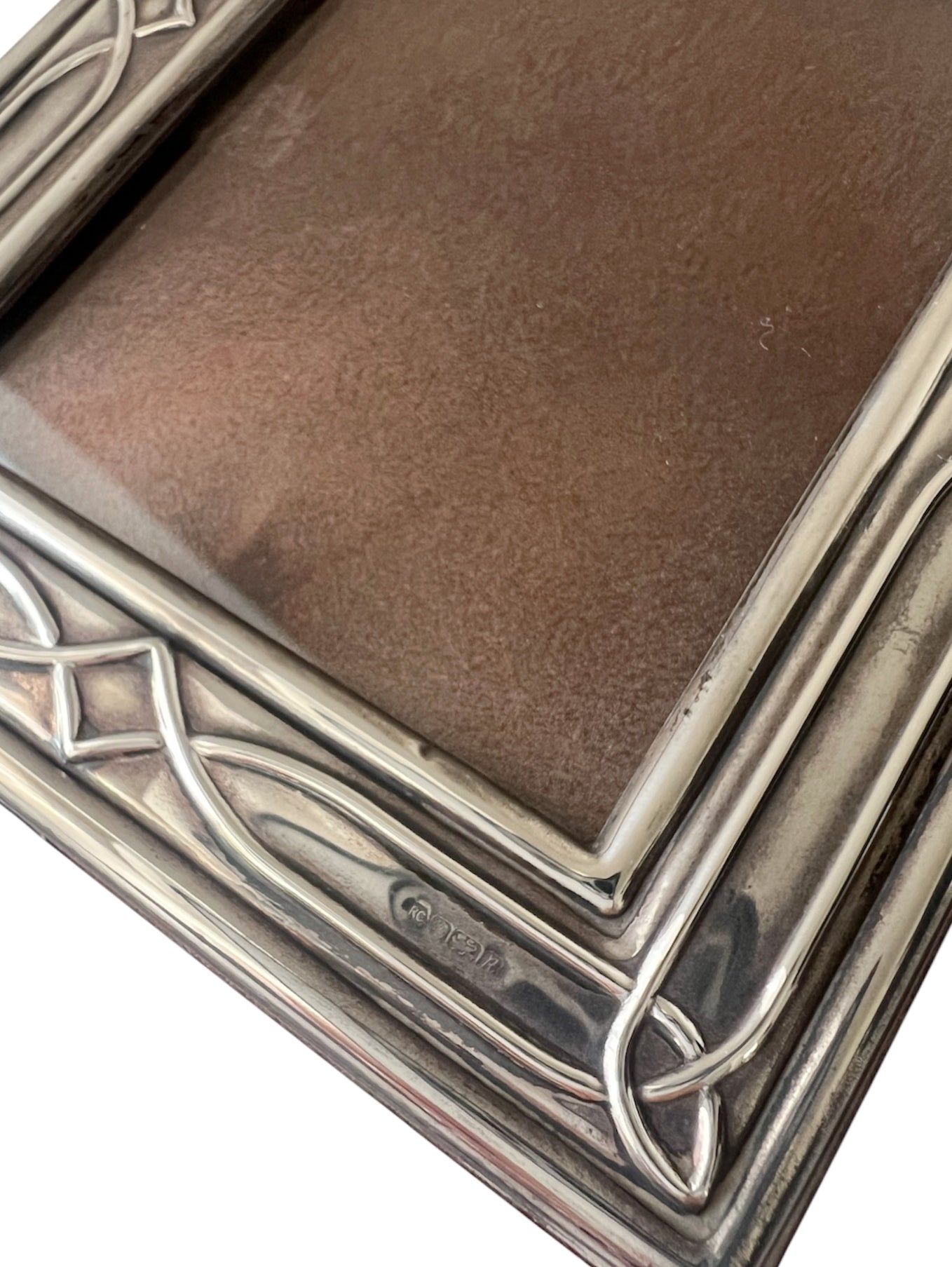 Vintage Sterling Silver Photo Frame, Art Nouveau Style, Made in Sheffield England