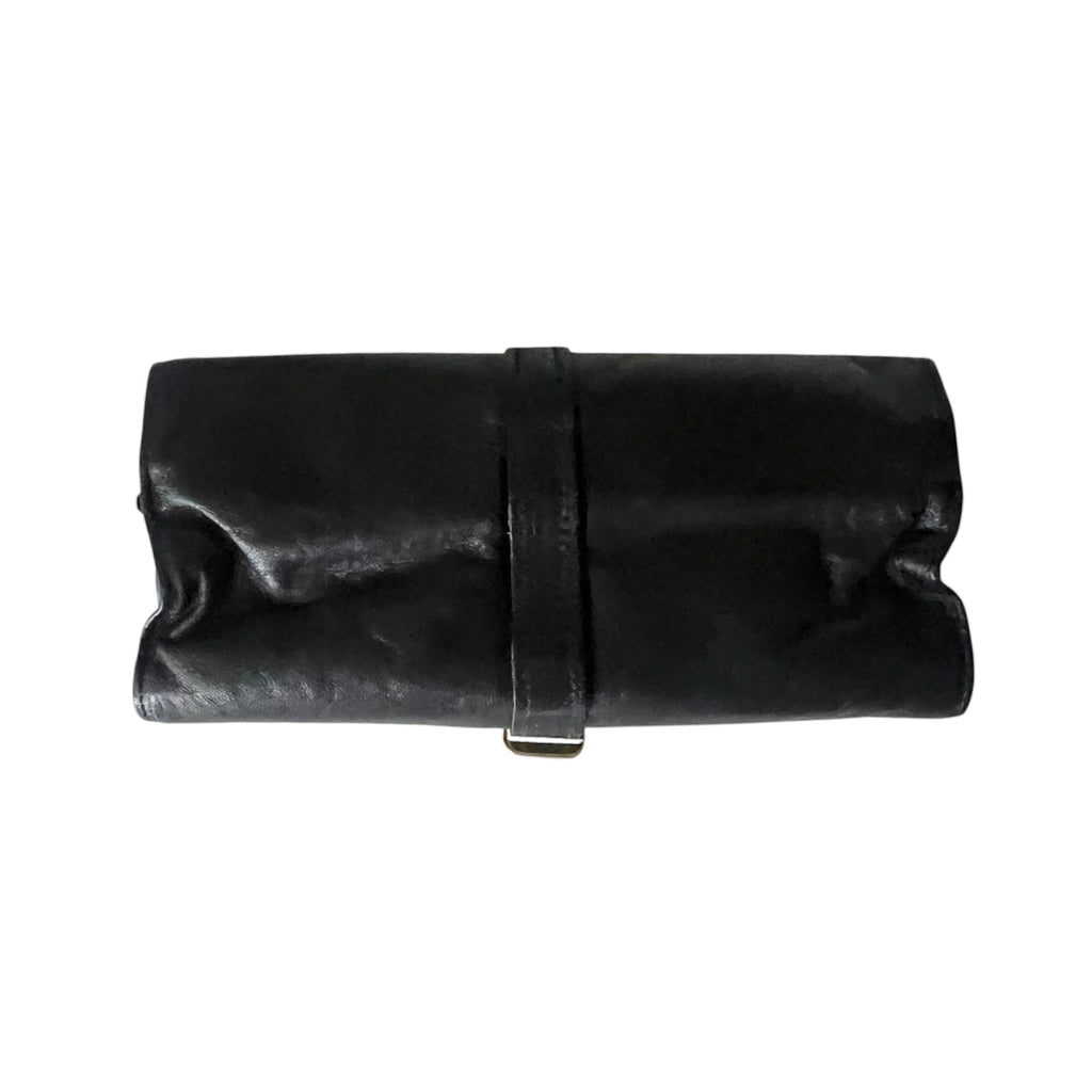Asprey London Black Leather Jewellery Travel Roll With Original Box