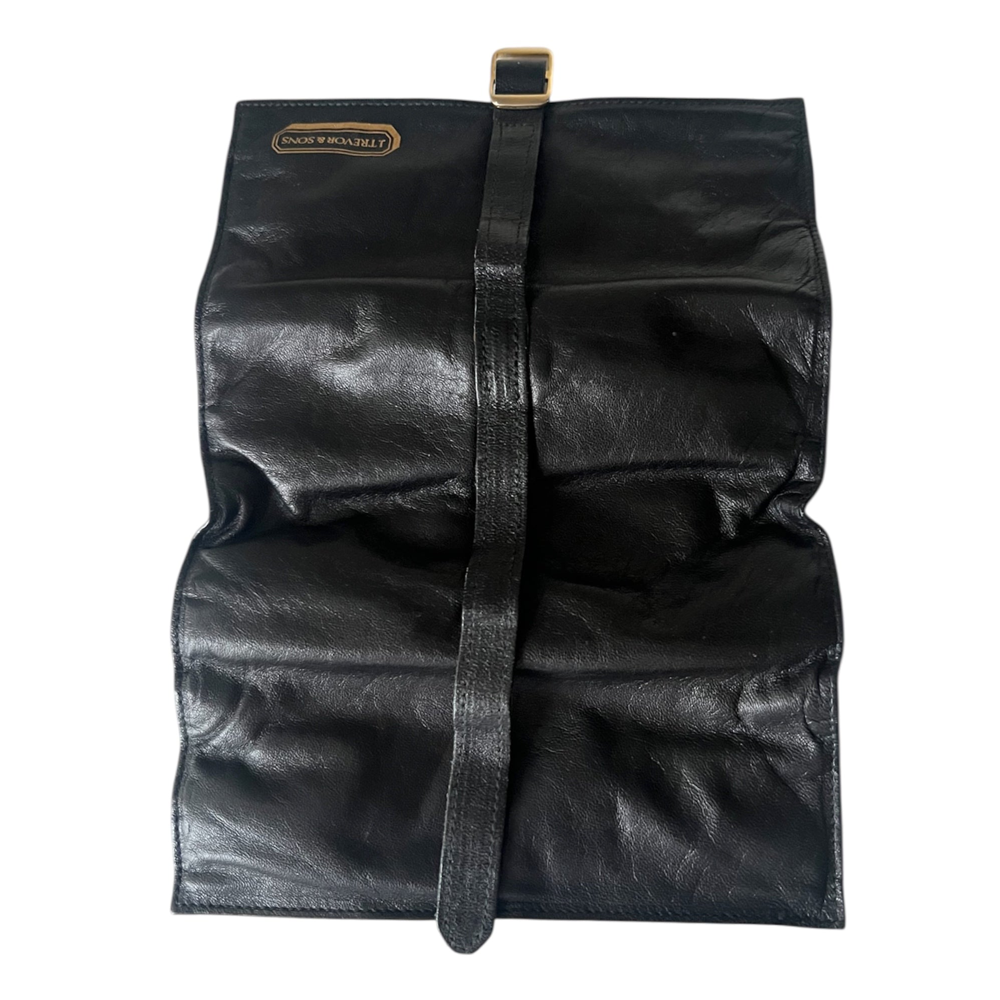 Asprey London Black Leather Jewellery Travel Roll With Original Box