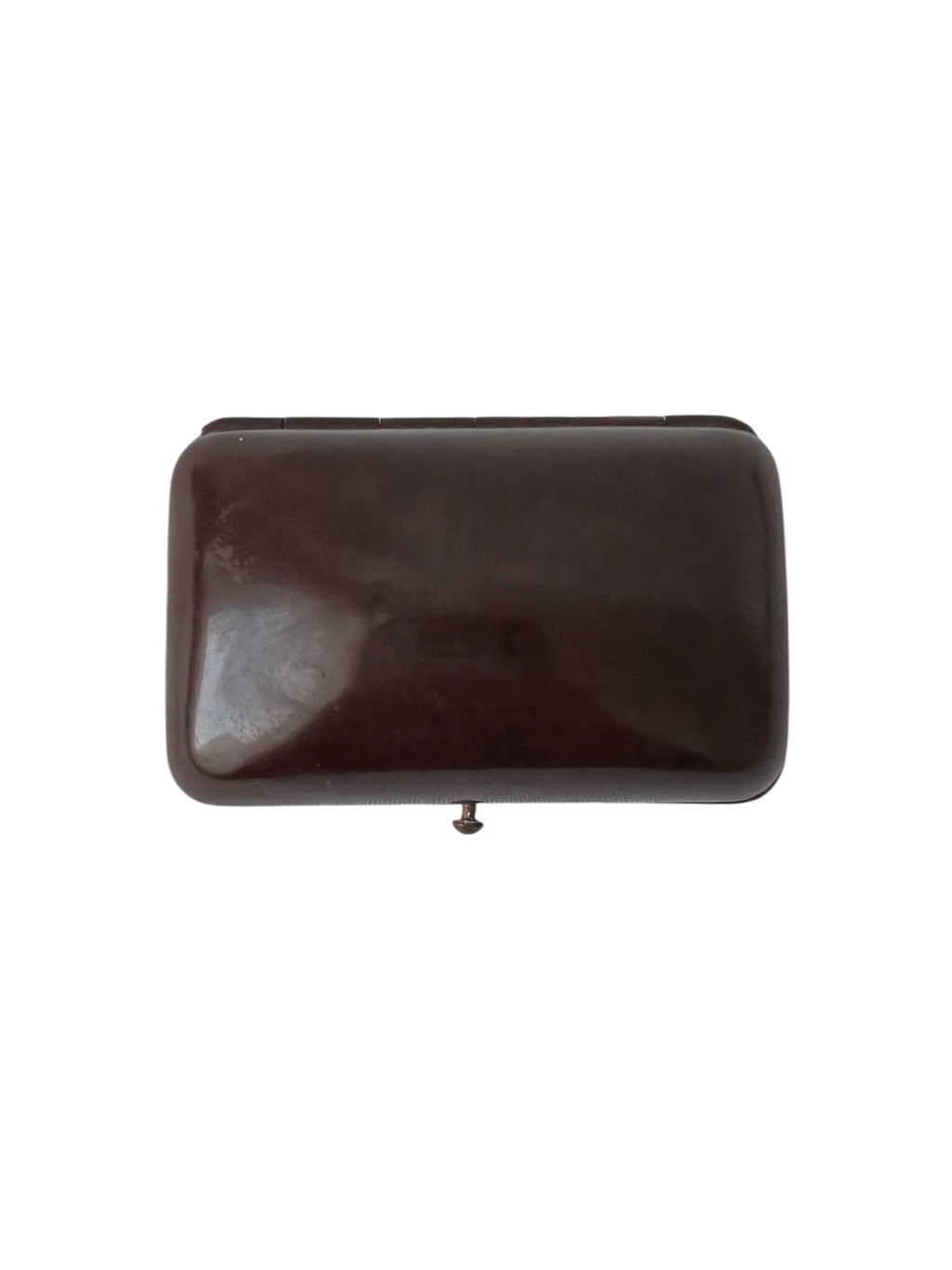Art Deco Bakelite Jewellery Case Brown Vintage Presentation Case for Earrings or Cufflinks