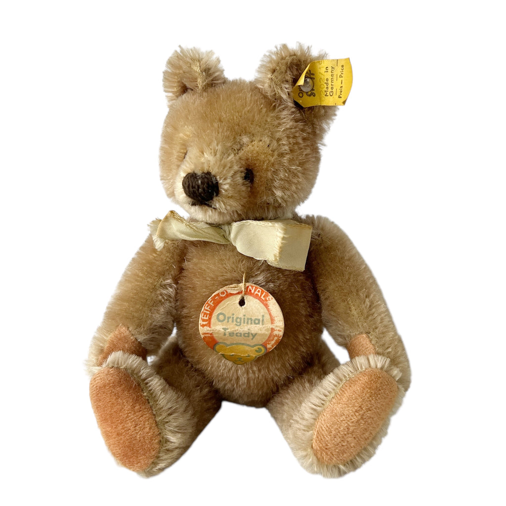 Vintage Steiff Teddy Bear 0202/19 Made in Germany 1970s Original Teddy 7.5 Inch