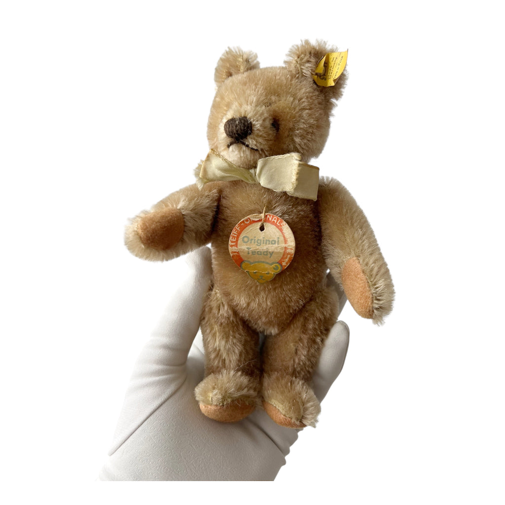 Vintage Steiff Teddy Bear 0202/19 Made in Germany 1970s Original Teddy 7.5 Inch
