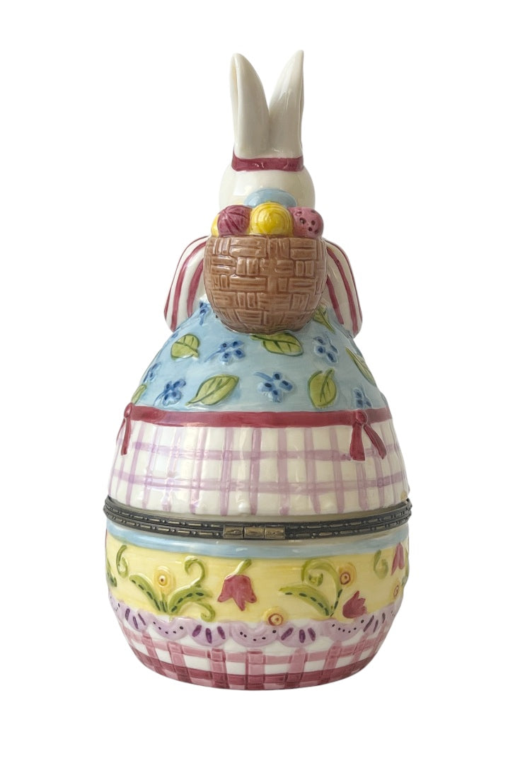Villeroy & Boch Bunny Trinket Box Porcelain Hinged Easter Rabbit Lidded Box