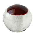 Exbor Czechoslovakia Art Glass Paperweight, 1970s Mushroom Form Czech Glass