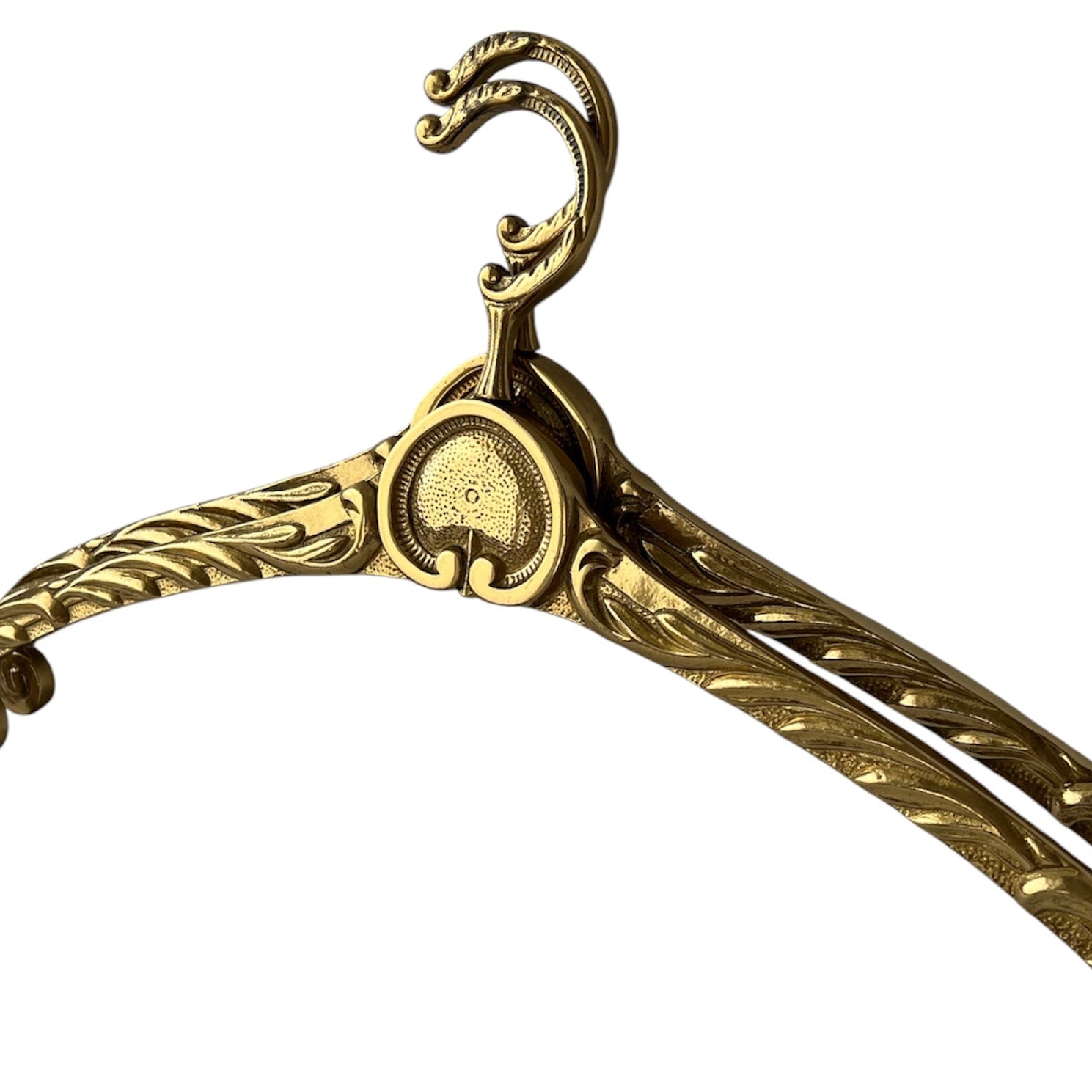 Vintage Pair of Brass Ornate Brass Clothes Hangers.
