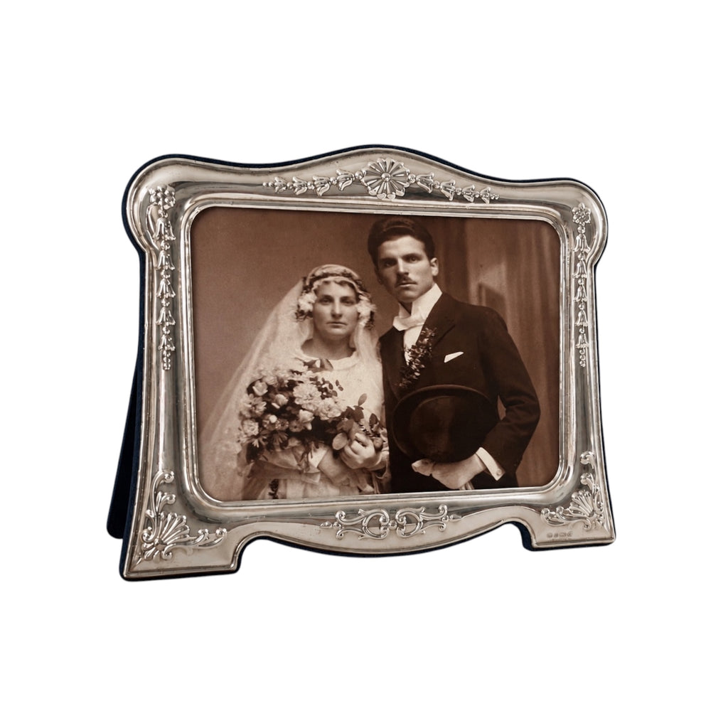 Vintage Carrs Sterling Silver Photo Frame, Boxed Sheffield Wedding Frame