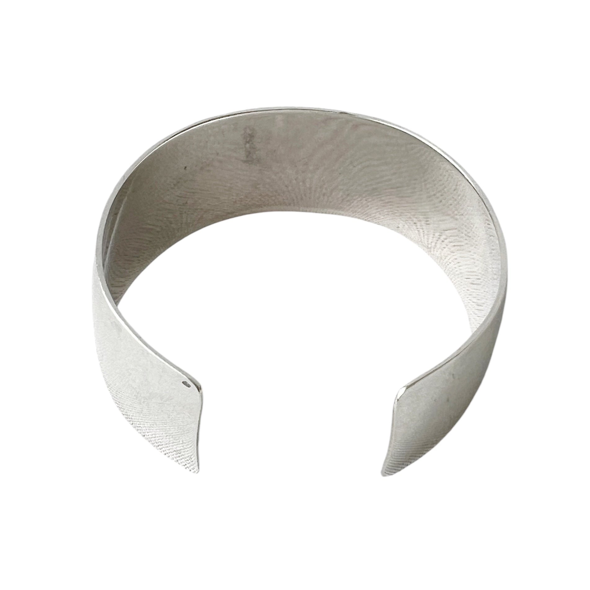 Niels Erik From Scandinavian Sterling Silver Amethyst Cuff Bracelet