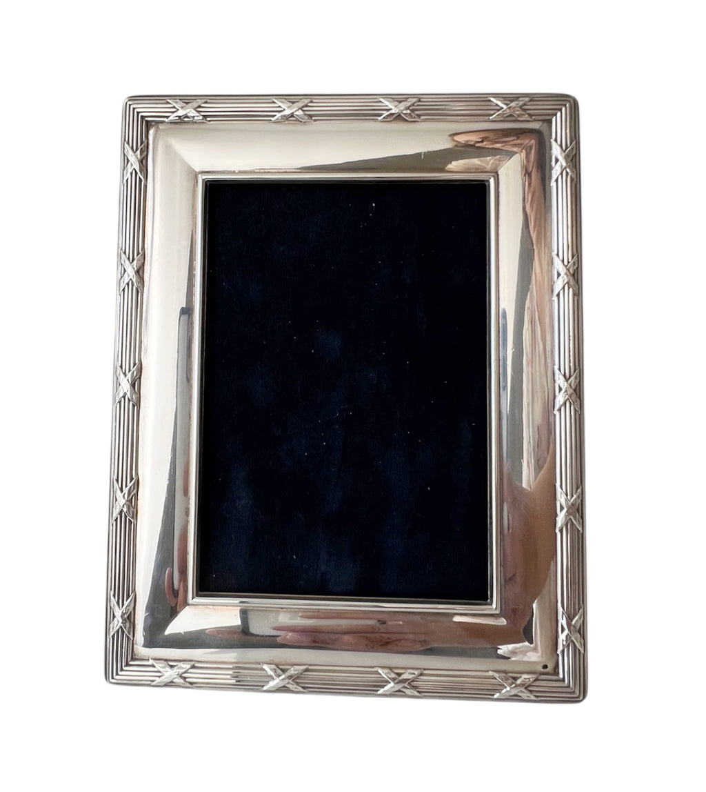 Vintage Carr’s Sheffield Sterling Photo Frame, Hallmarked 2000, 18 cm