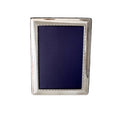 Carr’s Sheffield Sterling Photo Frame, Hallmarked 2001, Blue Velvet Back