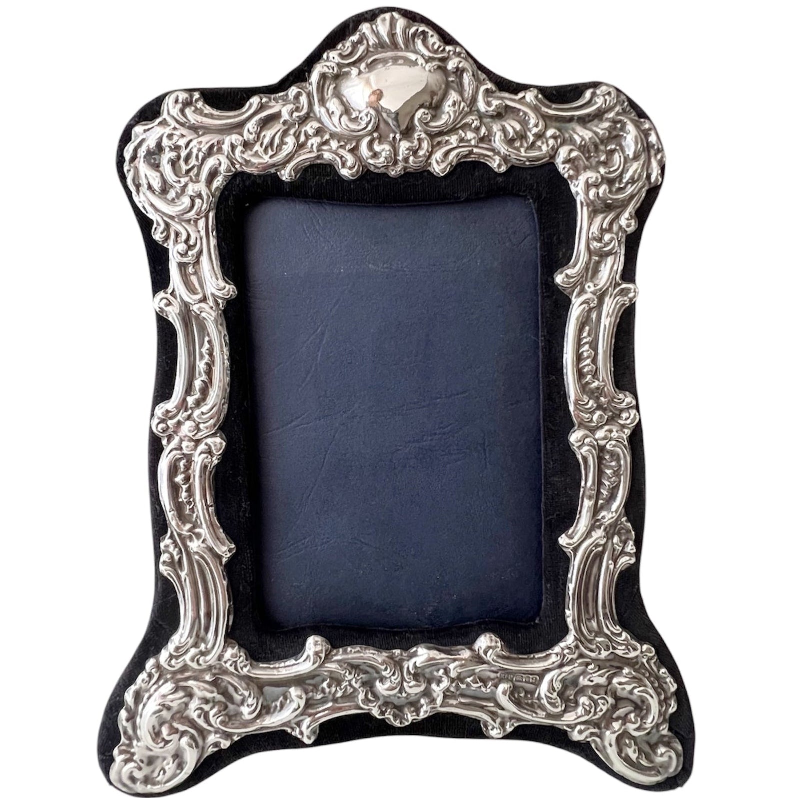 Keyford London Sterling Photo Frame, Hallmarked 1992, Rococo Style