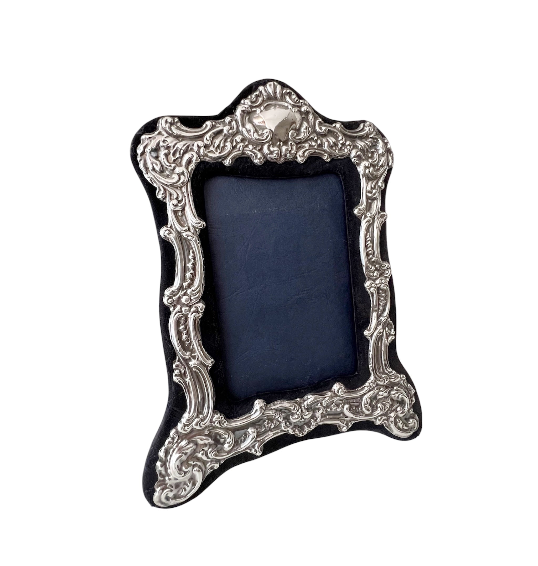 Keyford London Sterling Photo Frame, Hallmarked 1992, Rococo Style