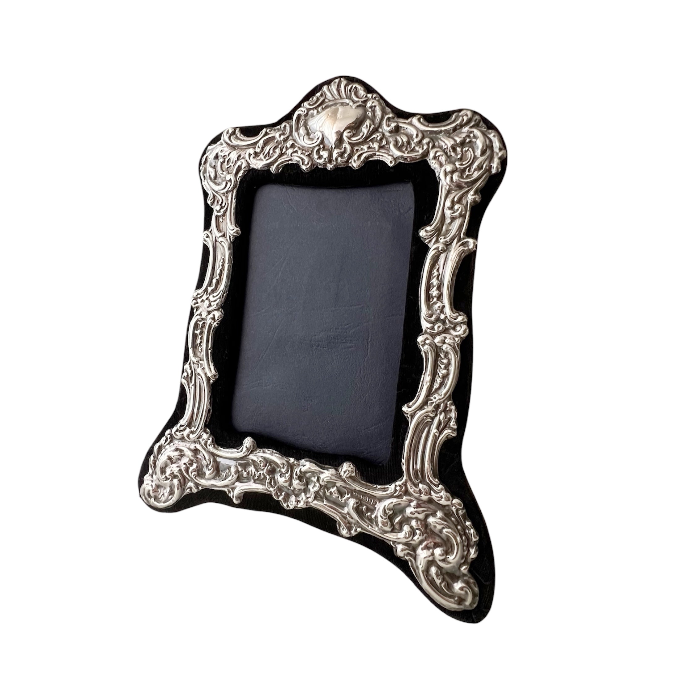 Keyford London Sterling Photo Frame, Hallmarked 1992, Rococo Style