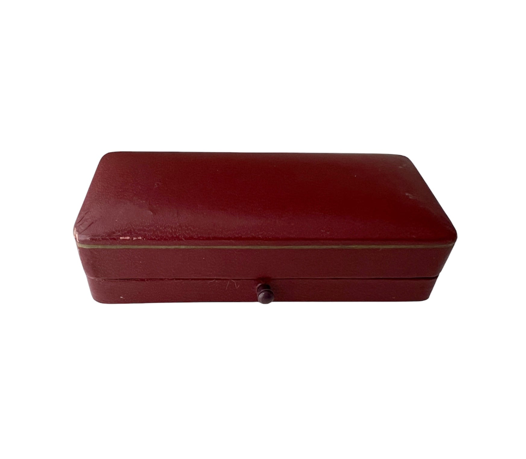 Vintage Garrard Jewellery Case Royal Appointment Burgundy Velvet Display
