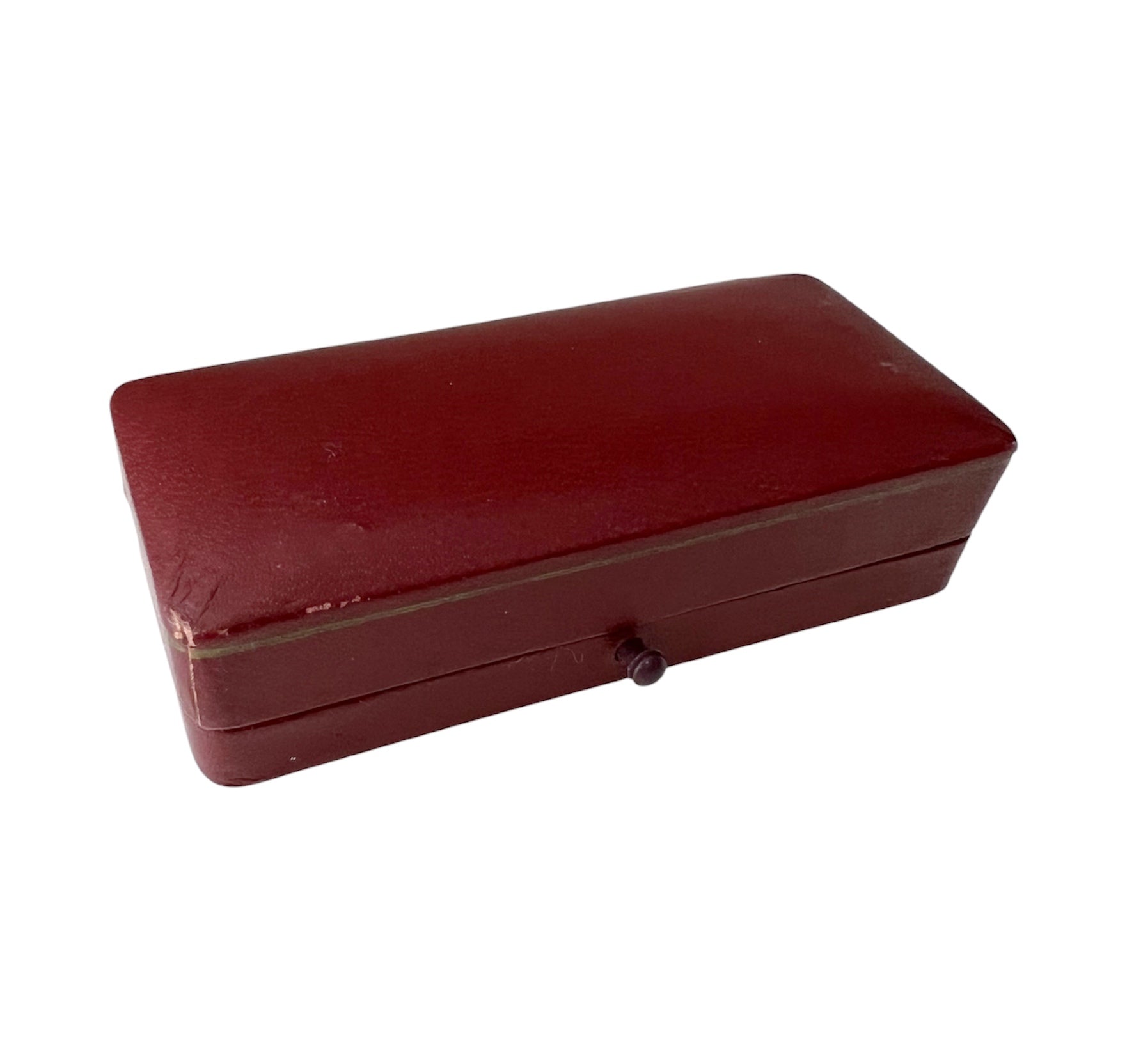Vintage Garrard Jewellery Case Royal Appointment Burgundy Velvet Display