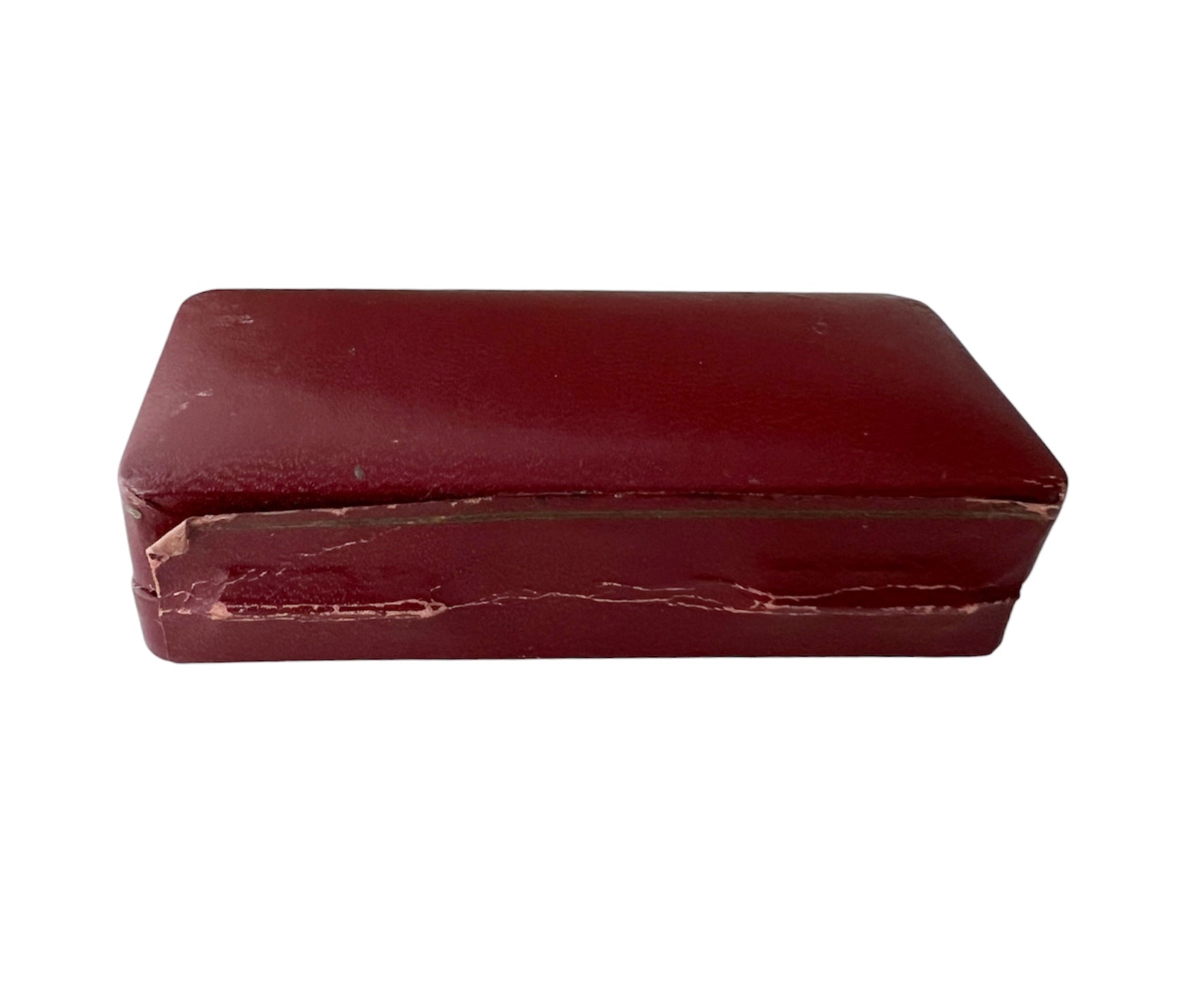 Vintage Garrard Jewellery Case Royal Appointment Burgundy Velvet Display