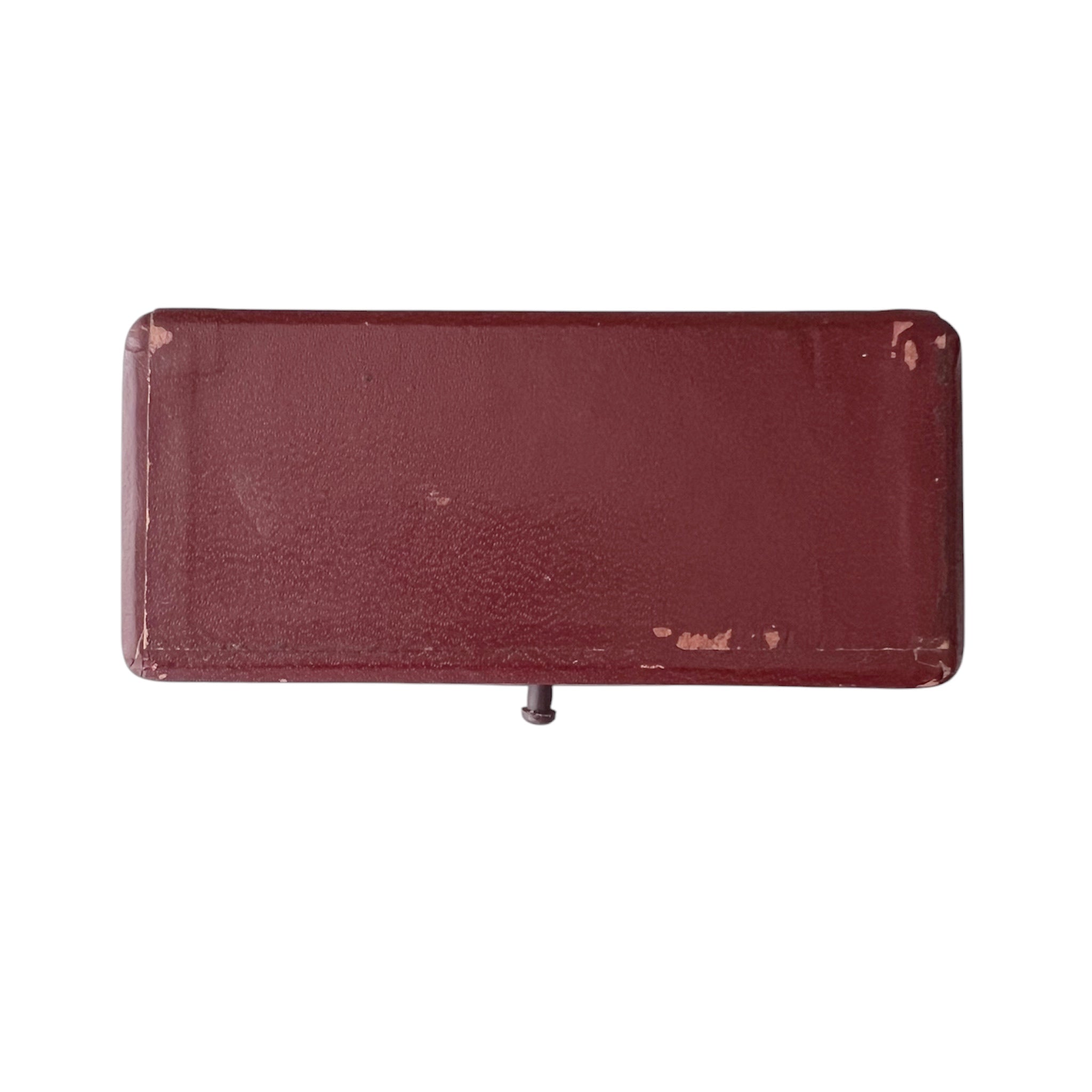 Vintage Garrard Jewellery Case Royal Appointment Burgundy Velvet Display