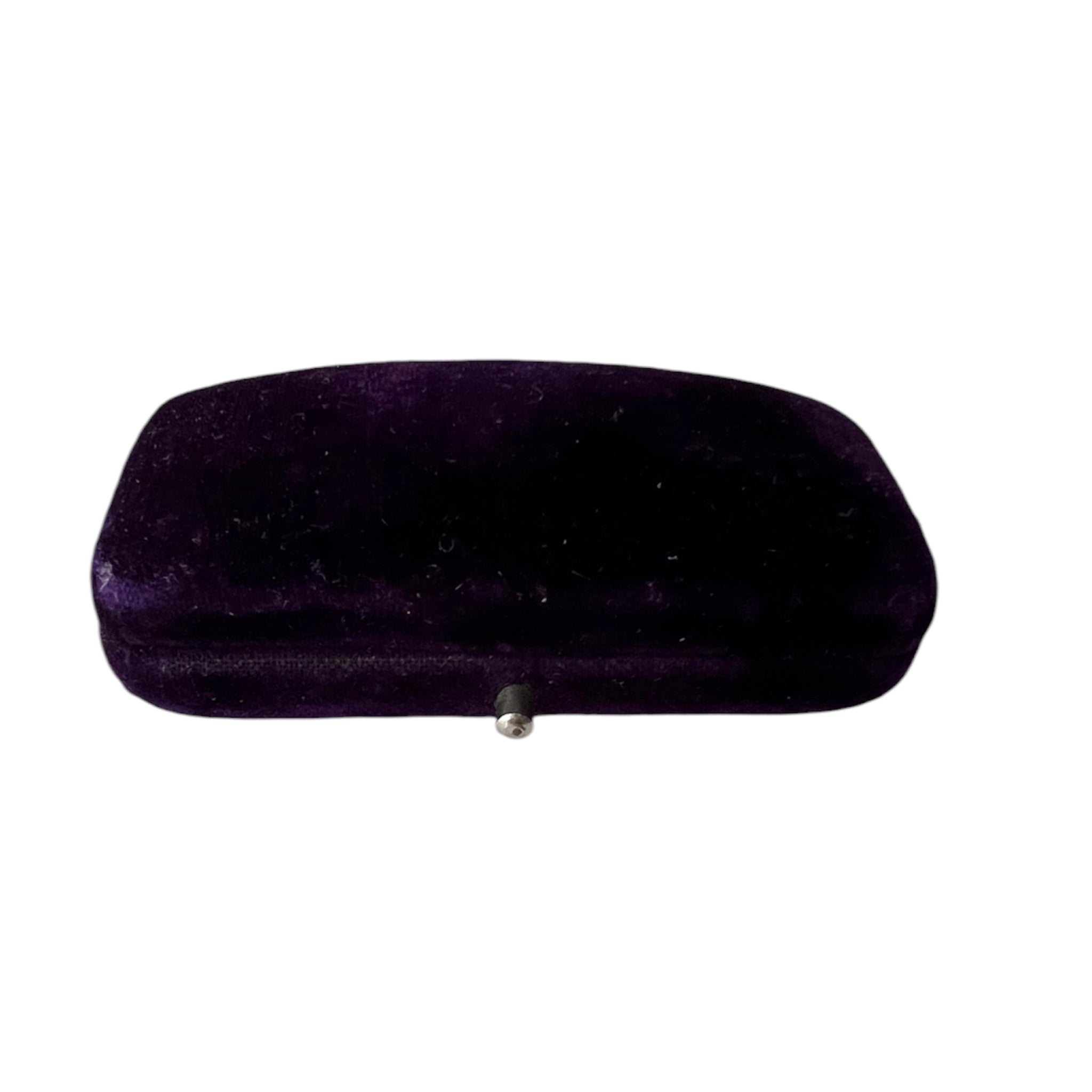 Antique Purple Velvet Brooch Case A Millar & Son Edinburgh