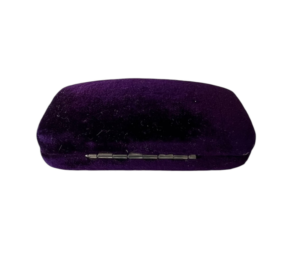 Antique Purple Velvet Brooch Case A Millar & Son Edinburgh