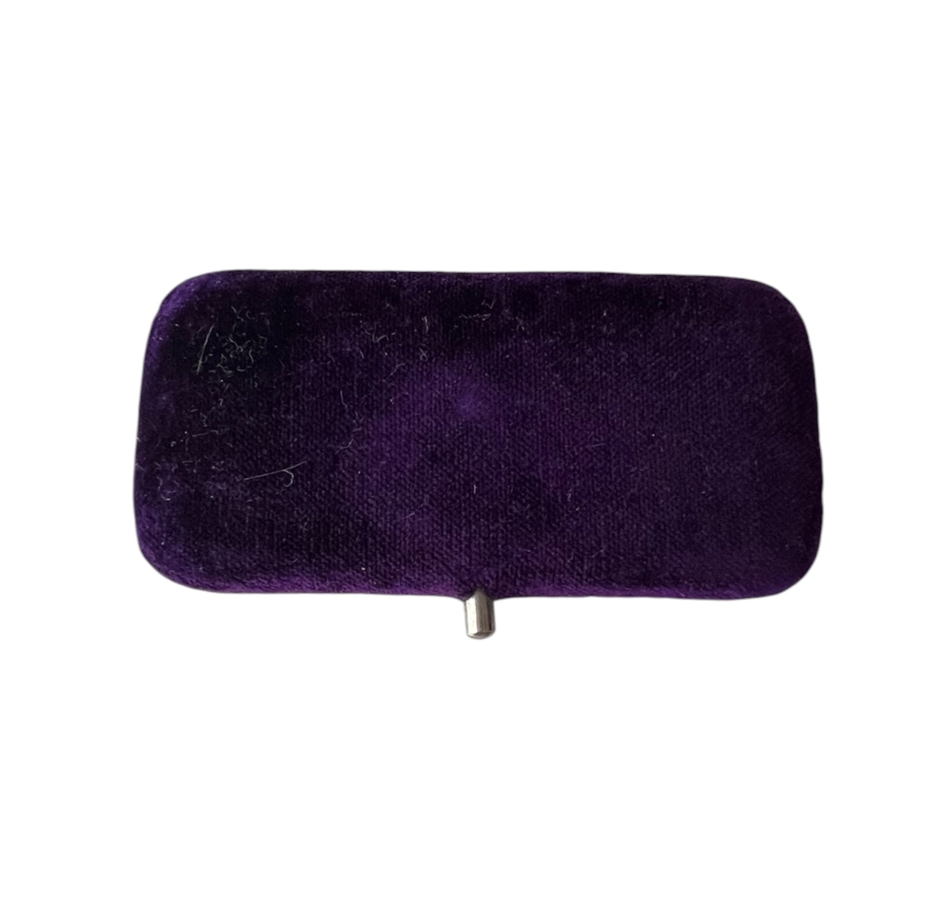 Antique Purple Velvet Brooch Case A Millar & Son Edinburgh