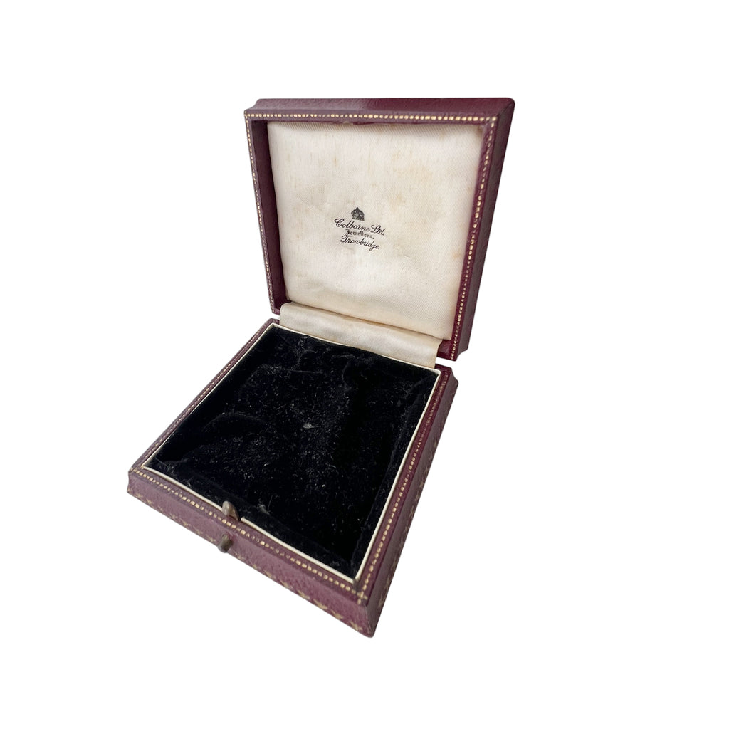 Antique Colborne Ltd Jewellers Trowbridge Leather Jewellery Presentation Box