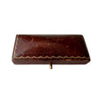 Victorian Leather Bar Brooch Case Barber & Smith 36 Cornhill