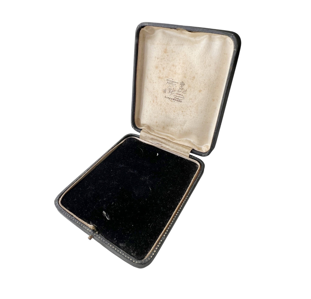 Antique Watch Box , W Pyke & Son Birkenhead, Silk Lined Presentation Case