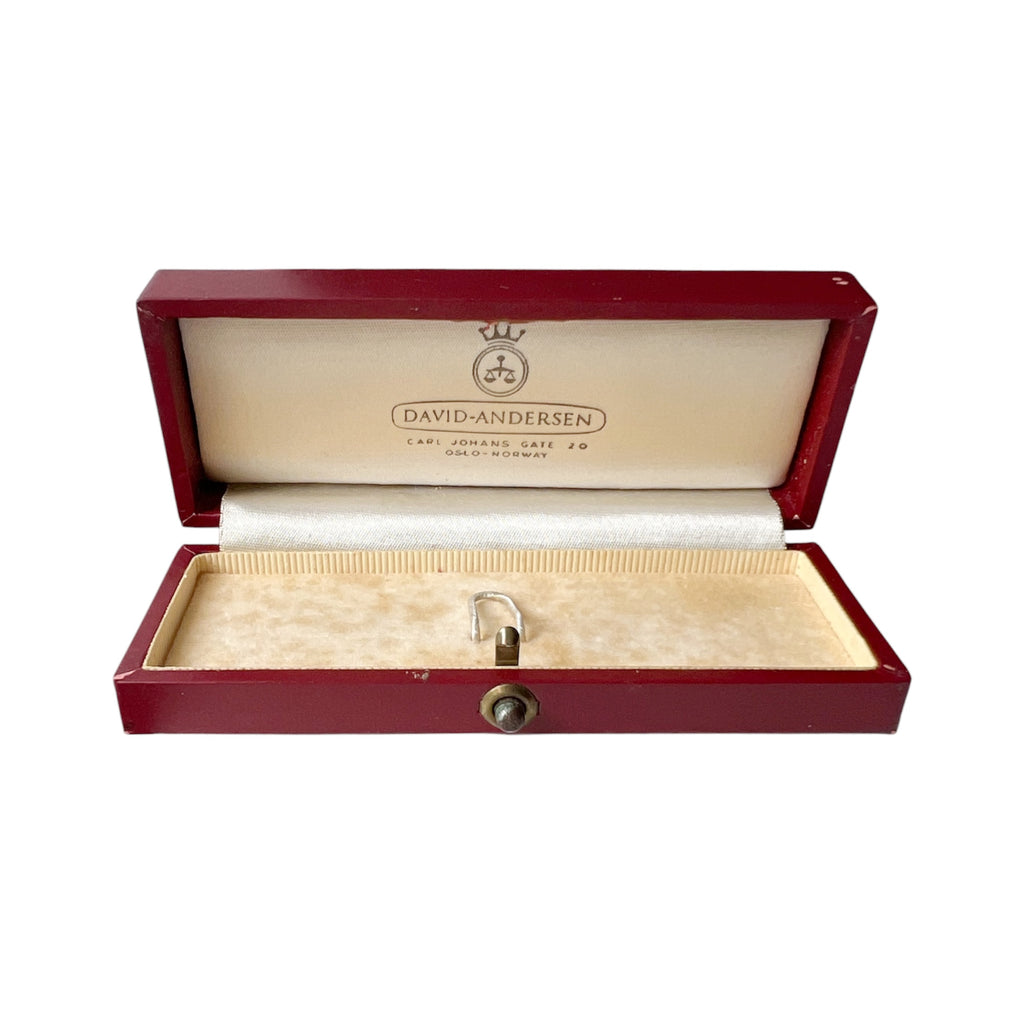 Vintage David Andersen Jewellery Box – Red Norwegian Presentation Case