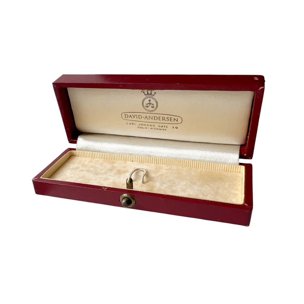 Vintage David Andersen Jewellery Box – Red Norwegian Presentation Case
