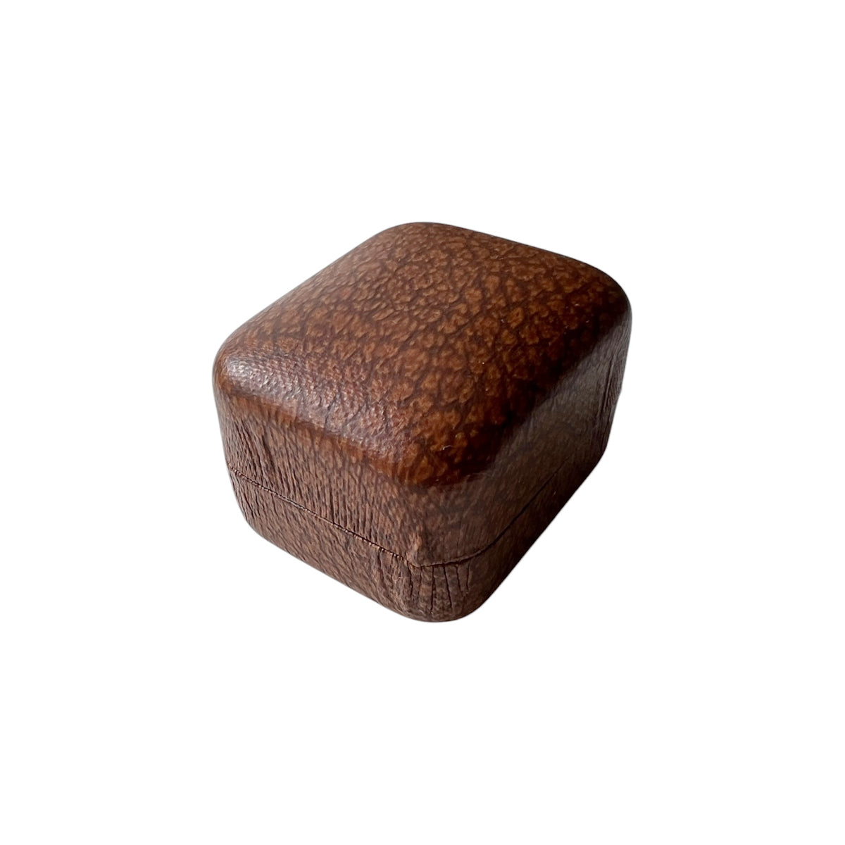 Antique H. Samuel Ring Box – Brown Velvet Presentation Case
