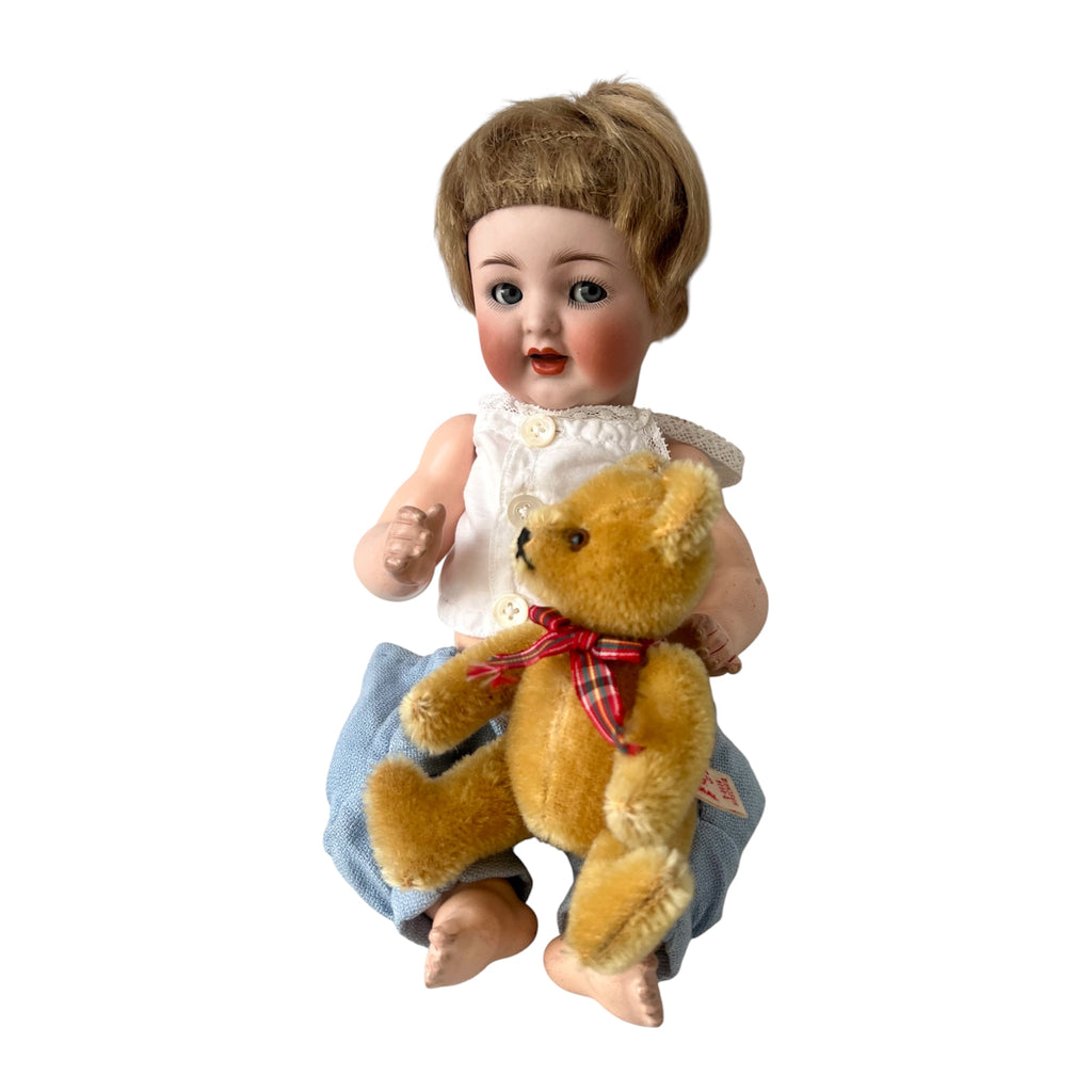 Vintage Hermann Teddy Original Miniature Mohair Bear – 13cm, Germany